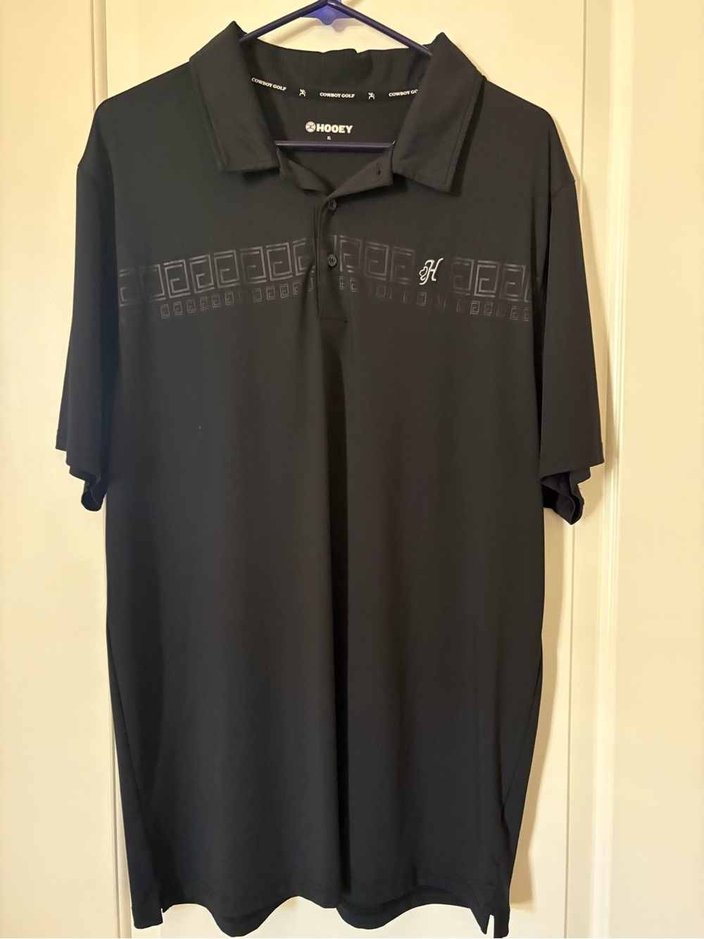 ⛳️⛳️⛳️Hooey Men’s Black Polo Shirt XL